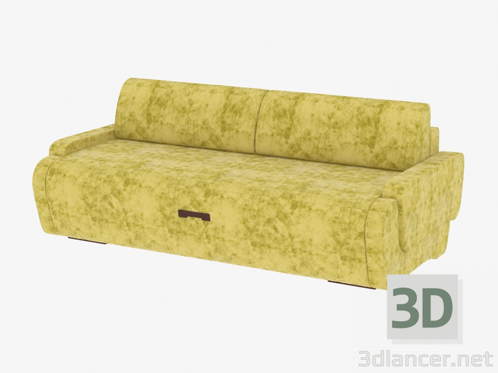 modello 3D Divano letto doppio - anteprima