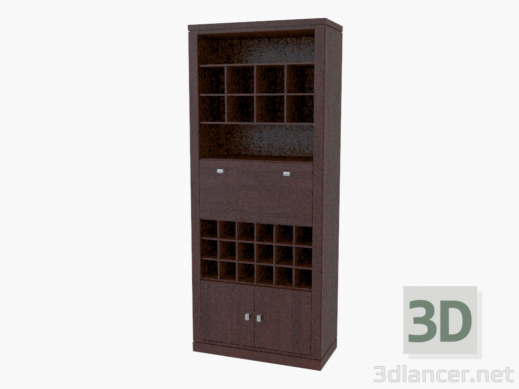 3d model Pared con barra (676-32) - vista previa