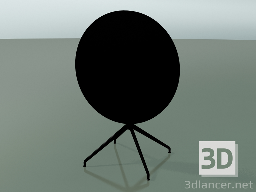 modèle 3D Table ronde 5711, 5728 (H 74 - Ø79 cm, pliée, Noir, V39) - preview