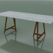 Modelo 3d Mesa retangular EASEL (tampo de mármore) - preview