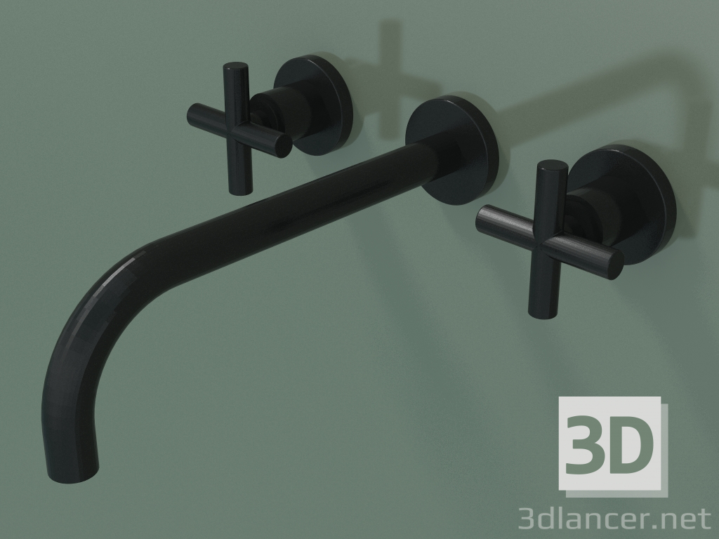 3d model Mezclador de lavabo de pared sin vaciador (36717892-330010) - vista previa