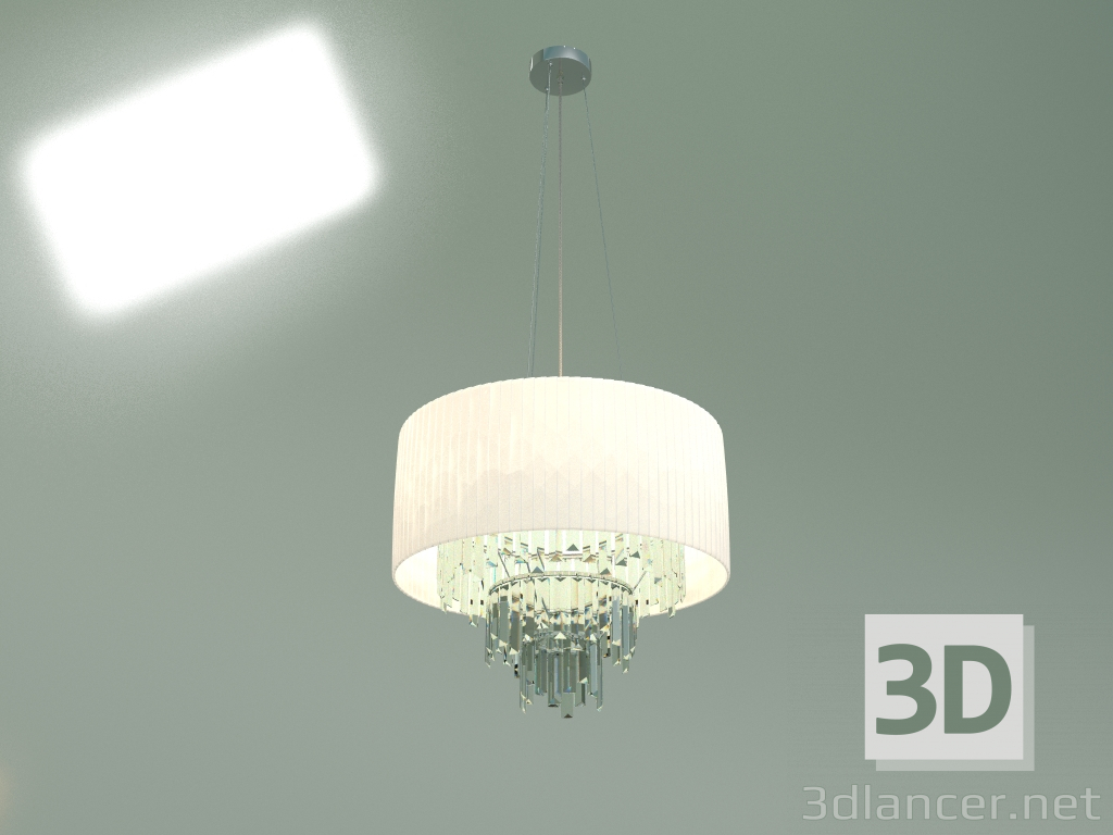 Modelo 3d Lustre suspenso Amantea 10106-6 (cristal cromado) - preview