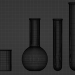 3d Chemical test tubes. model buy - render