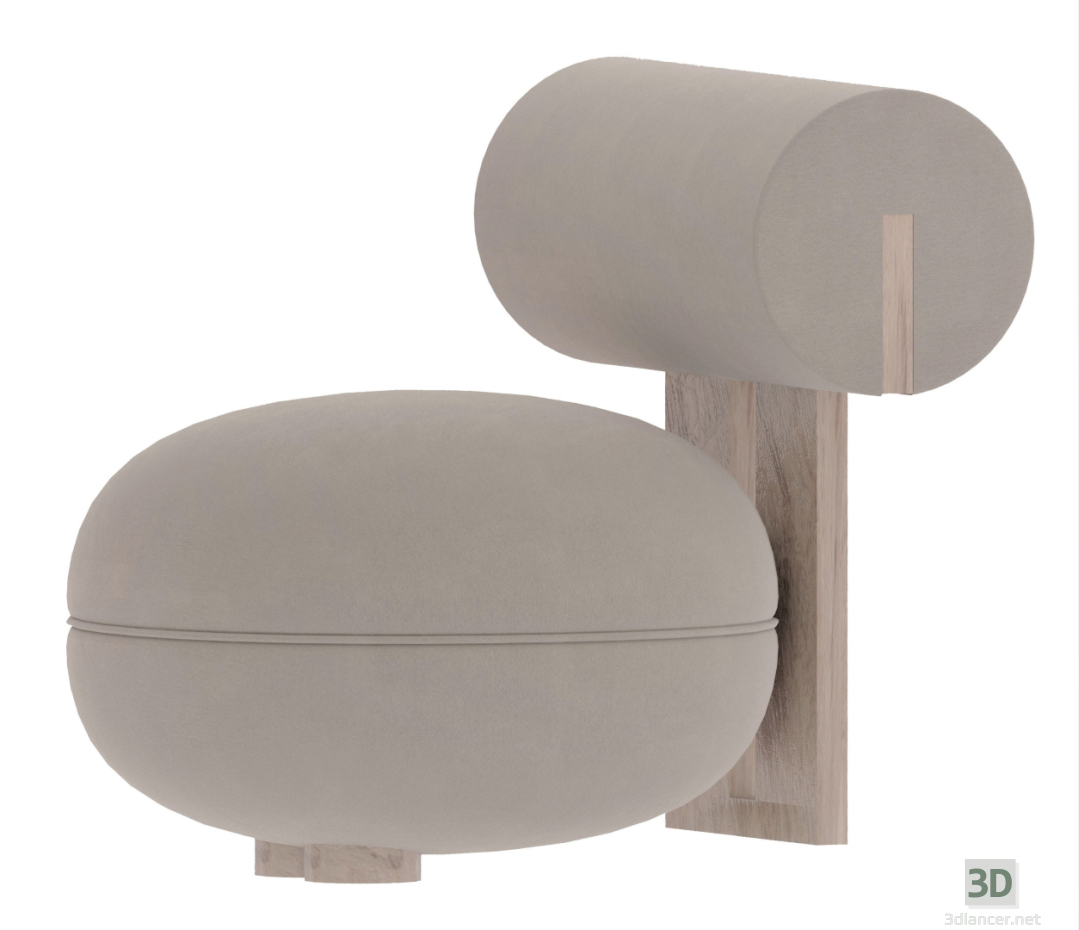 sillón NORR11 HIPPO 3D modelo Compro - render