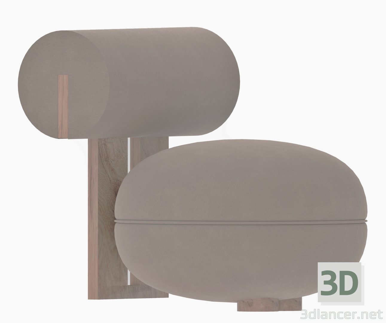 sillón NORR11 HIPPO 3D modelo Compro - render