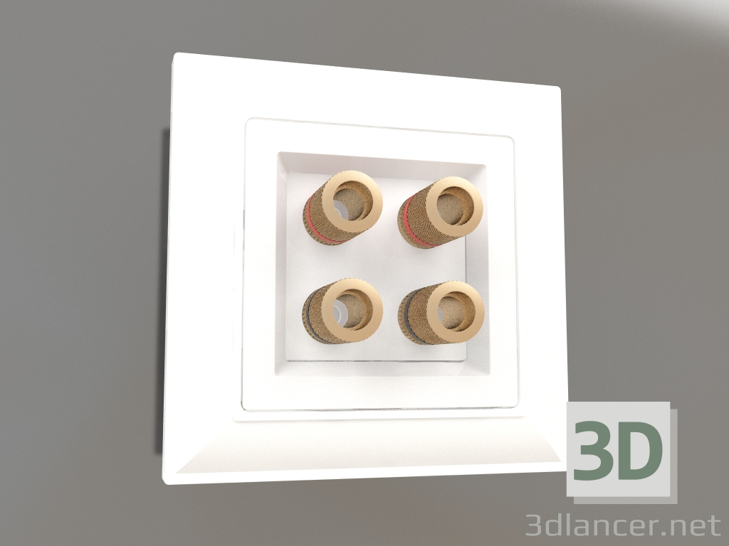 3d model Acoustic socket (white gloss) - preview