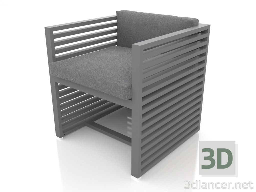 3D Modell Sessel (Anthrazit) - Vorschau