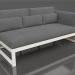 3D Modell Modulsofa, Abschnitt 1 rechts, hohe Rückenlehne (Achatgrau) - Vorschau