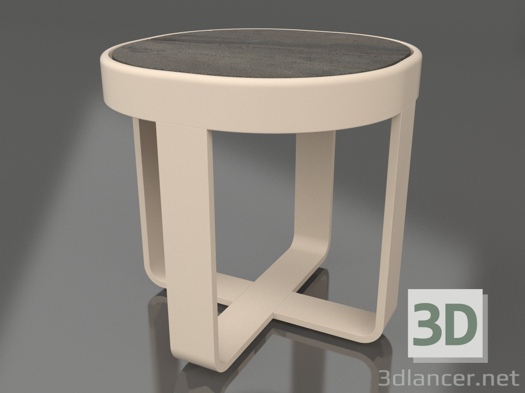 3d model Mesa de centro redonda Ø42 (DEKTON Radium, Arena) - vista previa