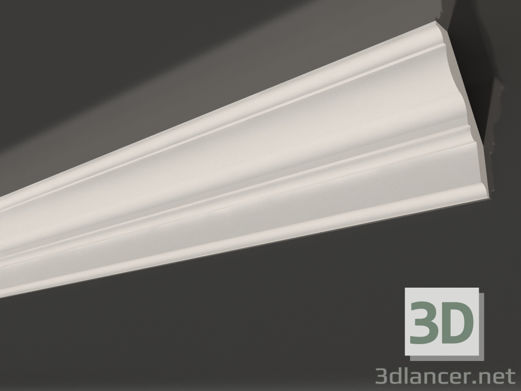 modello 3D Cornice per soffitto in gesso liscia KG 064 (120x65) - anteprima