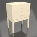 3d model One Static bedside table with two drawers (option 7) - preview