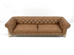 Kokon Chesterfield Sofa 4 Sitzer Bleu Nature