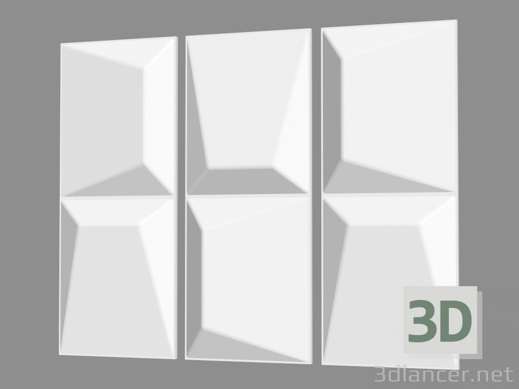 3d model Gypsum wall panel (art. 1002) - preview