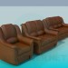 3d model Un conjunto de sofás - vista previa