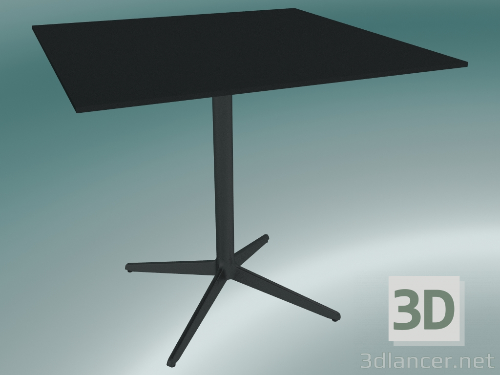 Modelo 3d Mesa MISTER X (9511-01 (80x80cm), H 73cm, preto, preto) - preview