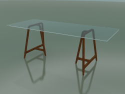 Mesa retangular EASEL (tampo de vidro)