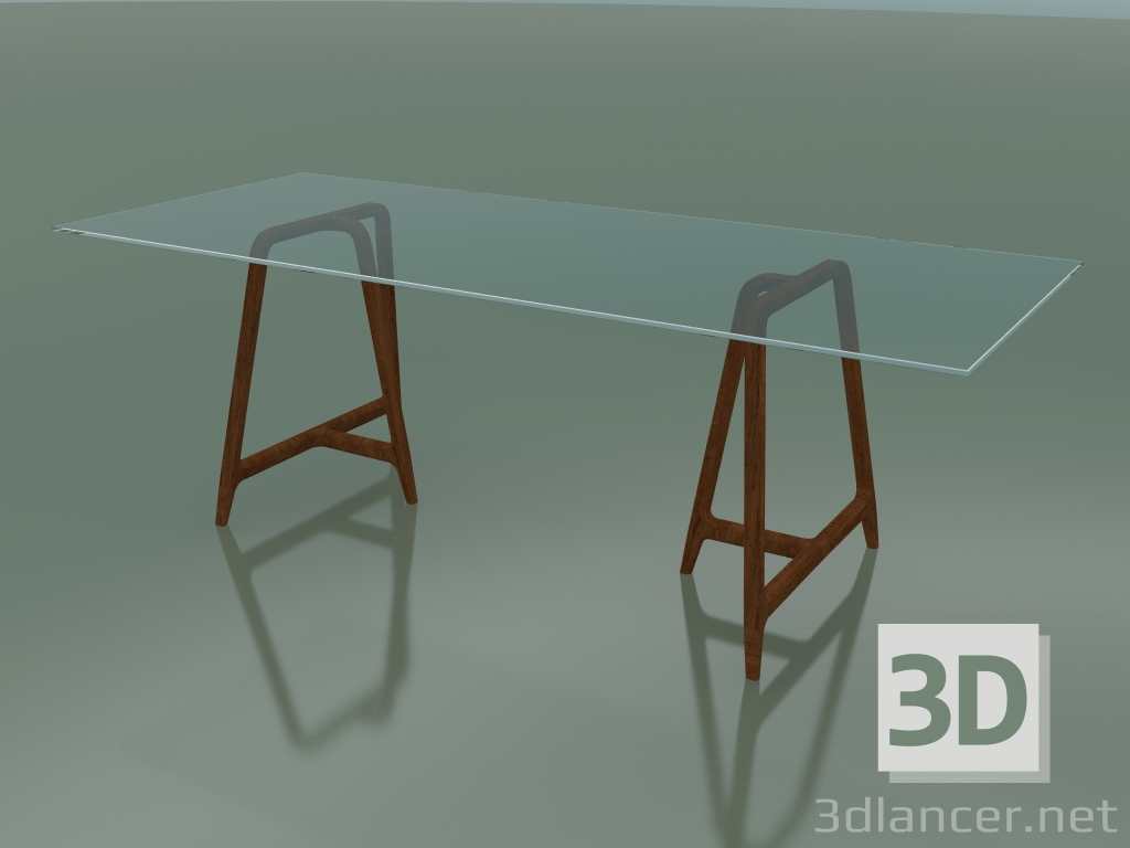 3d модель Стіл прямокутний EASEL (скляна стільниця) – превью