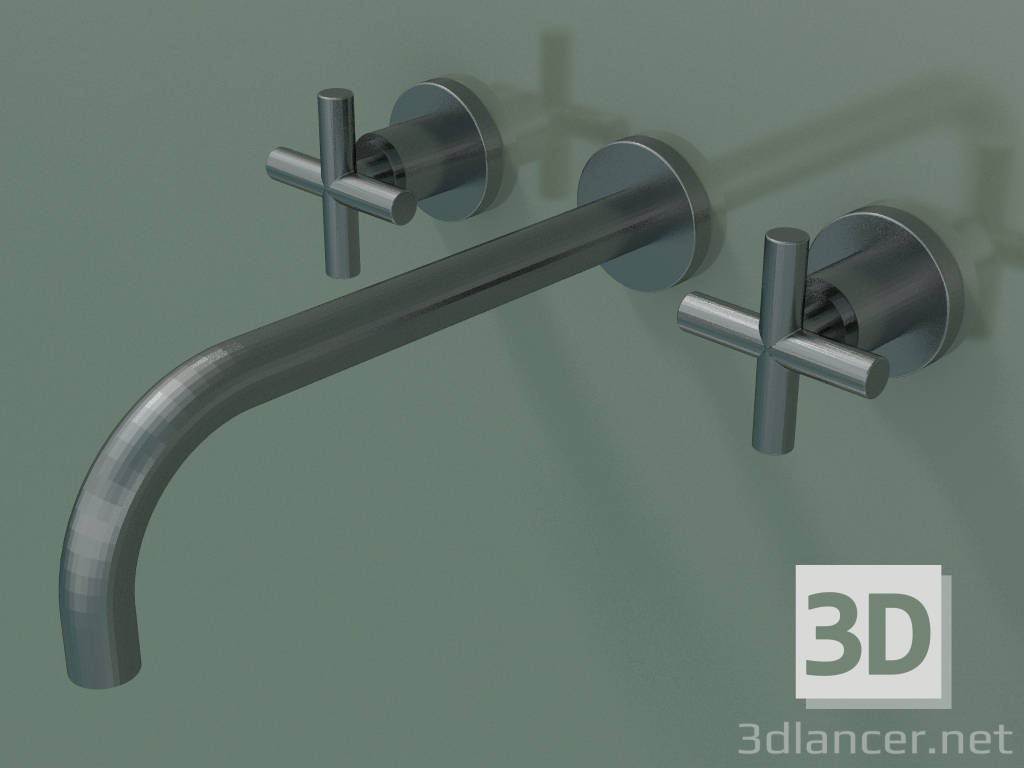 Modelo 3d Misturador para lavatório de parede sem conjunto de resíduos (36 717 892-990010) - preview