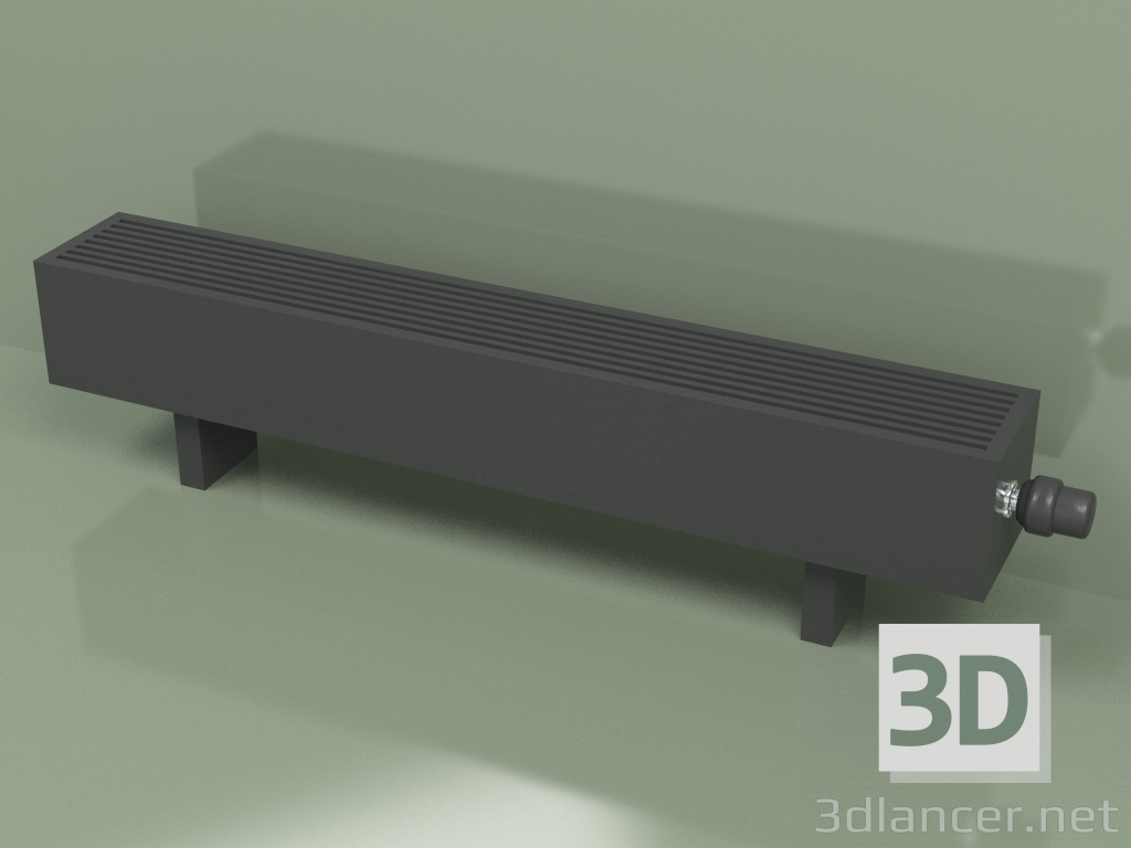 3D Modell Konvektor - Aura Comfort (140 x 1000 x 146, RAL 9005) - Vorschau