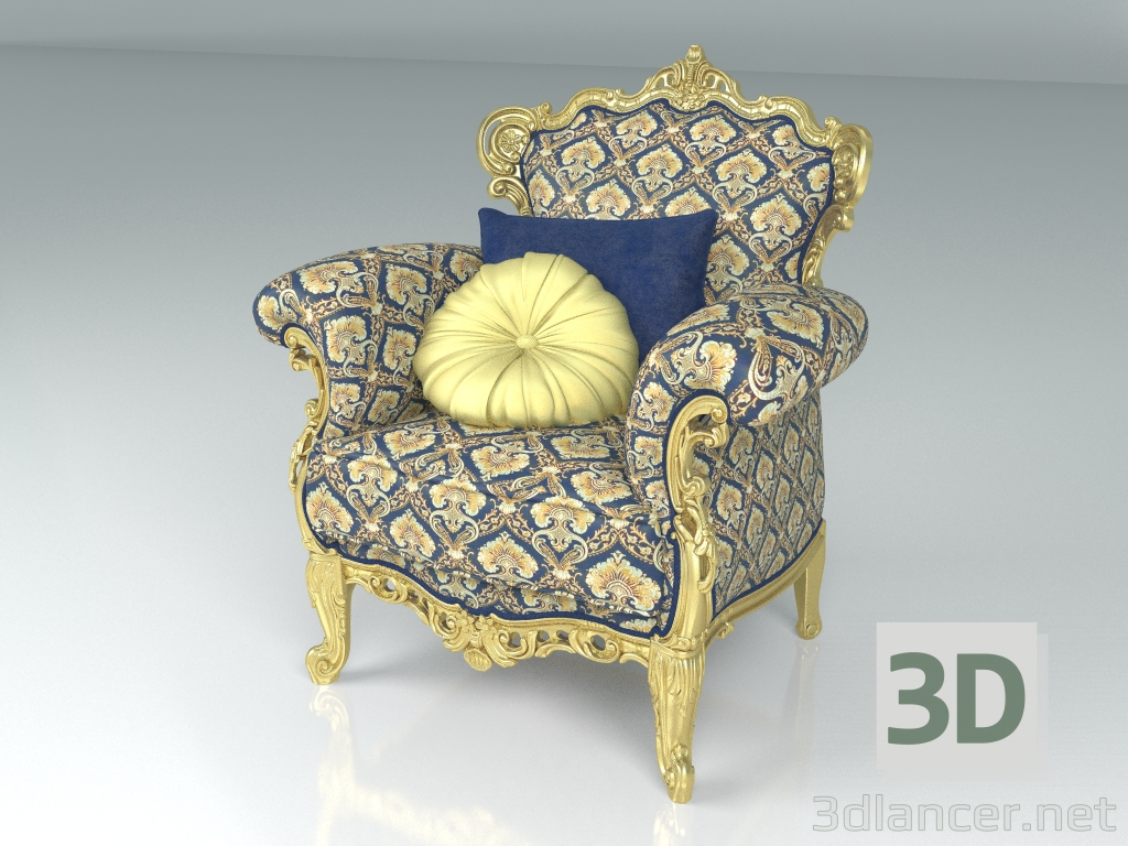 3d model Armchair (art. 12417) - preview