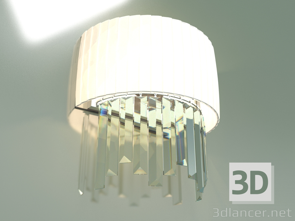 Modelo 3d Candeeiro de parede Amantea 10106-2 (cristal cromado) - preview