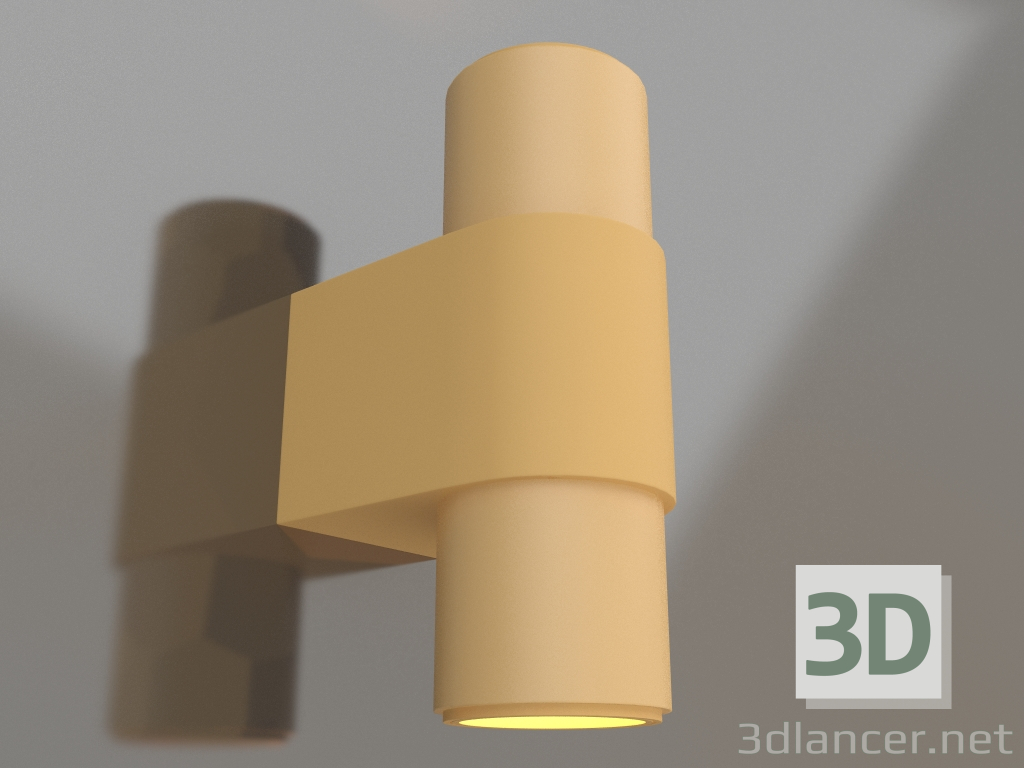 modèle 3D Lampe SP-SPICY-WALL-MINI-TWIN-S104x39-2x3W Day4000 (GD, 40 degrés, 230V) - preview