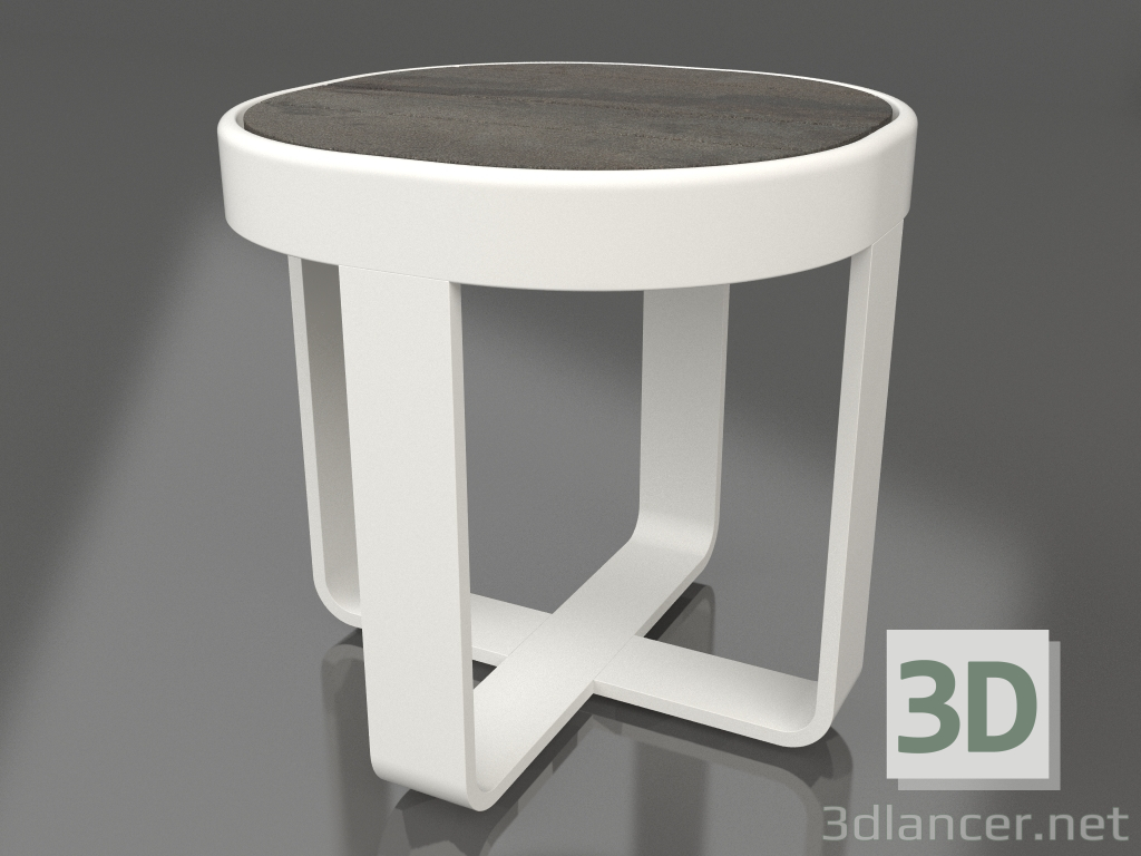 modèle 3D Table basse ronde Ø42 (DEKTON Radium, Gris Agate) - preview