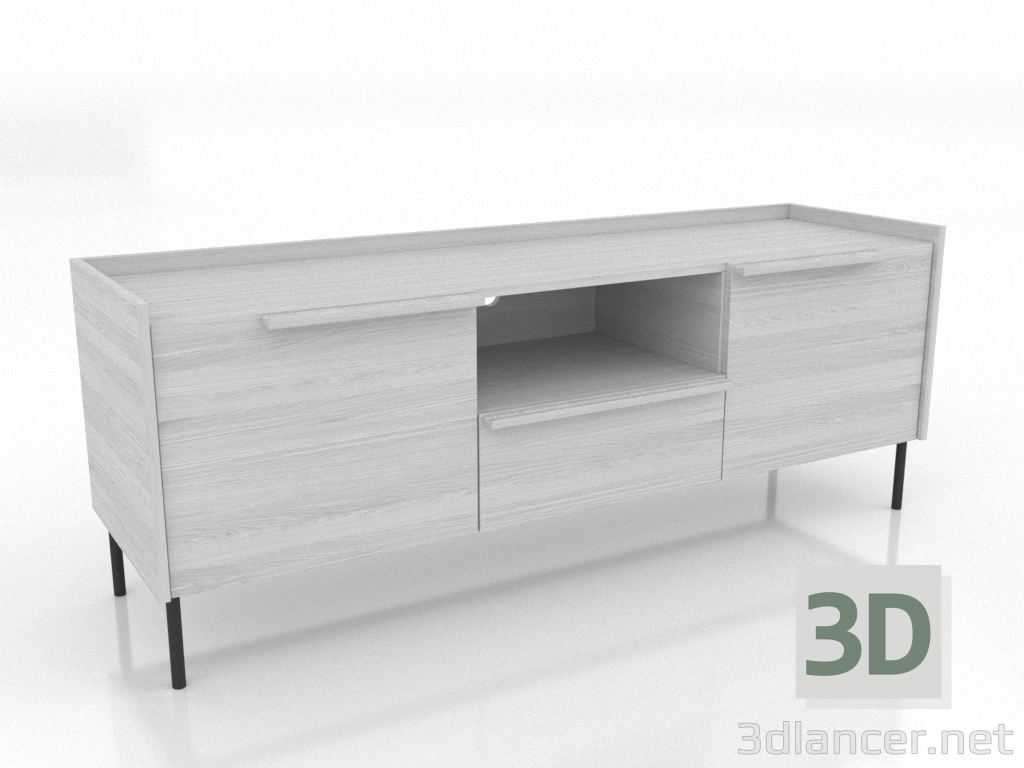 3d model TV cabinet 1 1500 mm (white RAL 9010) - preview 3d model TV cabinet 1 1500 mm (white RAL 9010) - preview