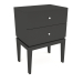 3d model One Static bedside table with two drawers (option 8) - preview