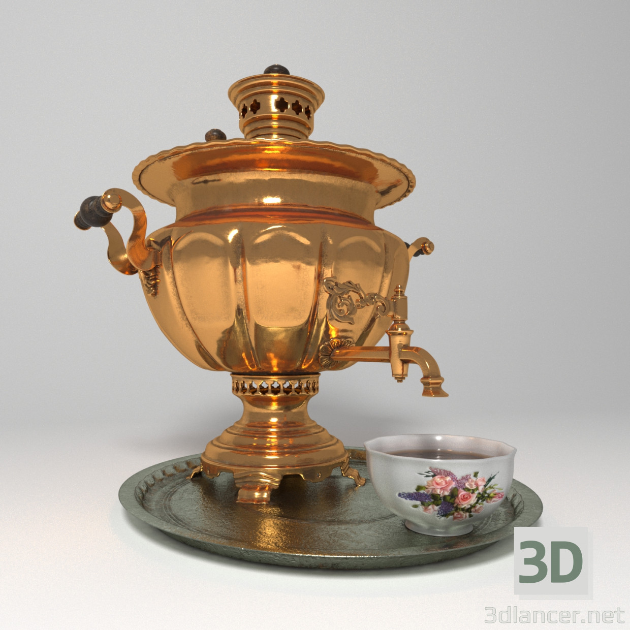 modèle 3D de Samovar acheter - rendu