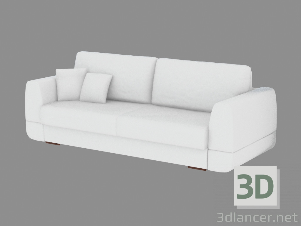 3D Modell Doppel-Ledersofa - Vorschau