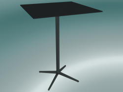 Mesa MISTER X (9511-71 (80x80cm), A 108cm, preto, preto)