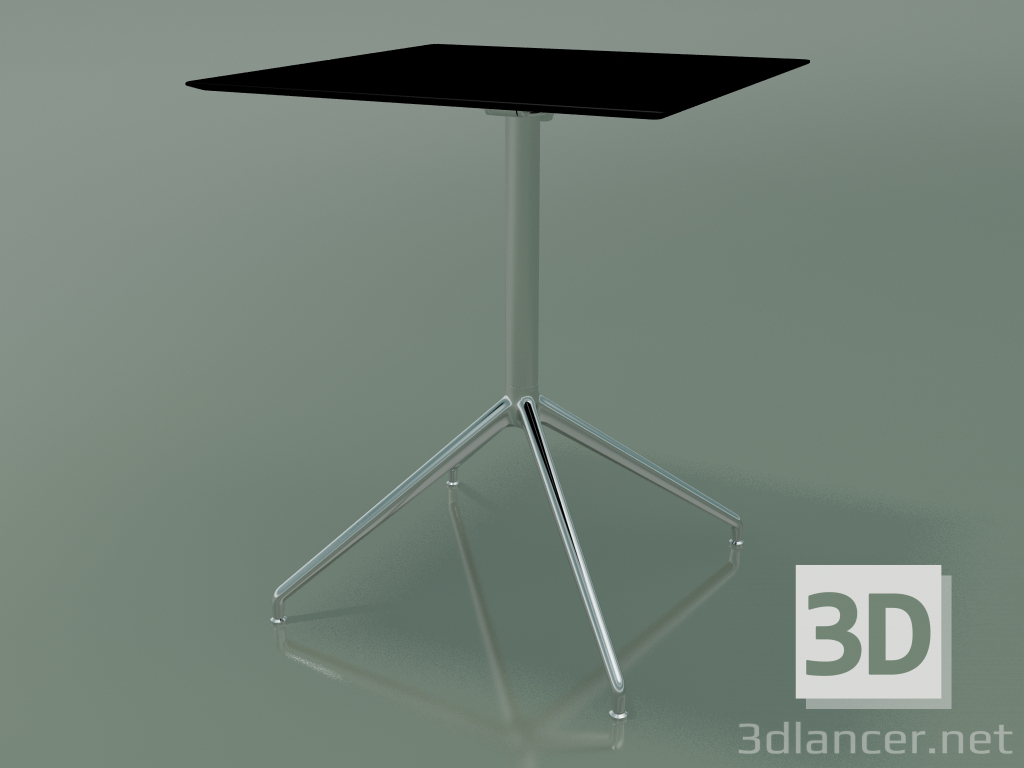 Modelo 3d Mesa quadrada 5740 (H 72,5 - 59x59 cm, espalhada, preto, LU1) - preview