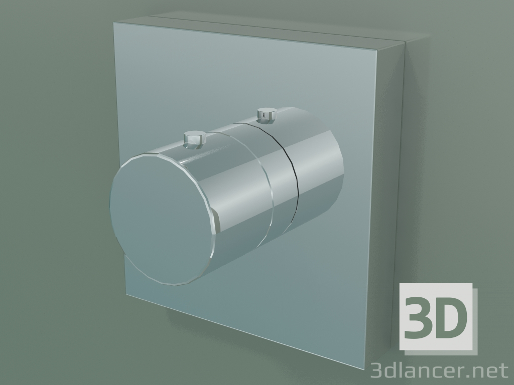 Modelo 3d Misturador de chuveiro embutido com termostato (10755000) - preview