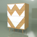 3d model Cajonera Big Woo (blanco, chapa clara) - vista previa