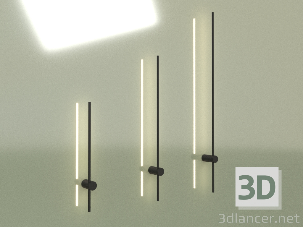 3d model Wall lamp LINE 9W 3000K BK 13002 - preview