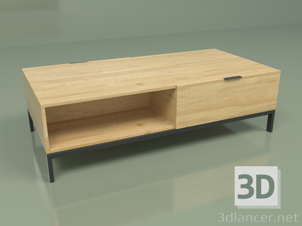 3D modeli Sehpa Harma Ahşap 120x60 - önizleme