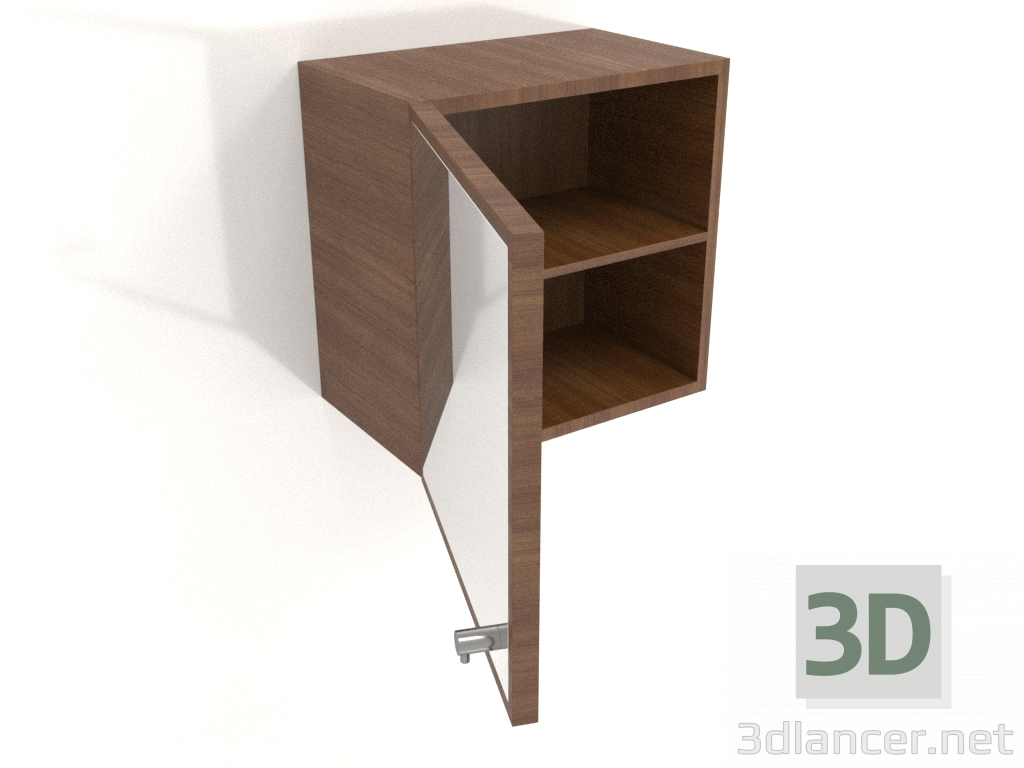 3d model Espejo con cajón (abierto) ZL 09 (300x200x300, madera marrón claro) - vista previa