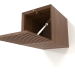 3d model Hanging shelf ST 06 (open corrugated door) (250x315x250, wood brown light) - preview