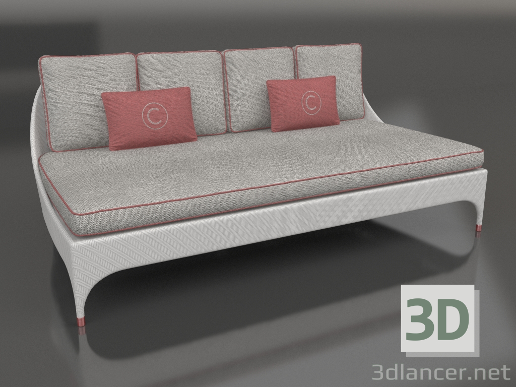 3d model Sofá 2 plazas sin reposabrazos (OD1034) - vista previa