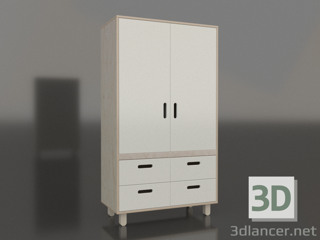 3D Modell Kleiderschrank geschlossen TUNE HS (WNTHCA) - Vorschau