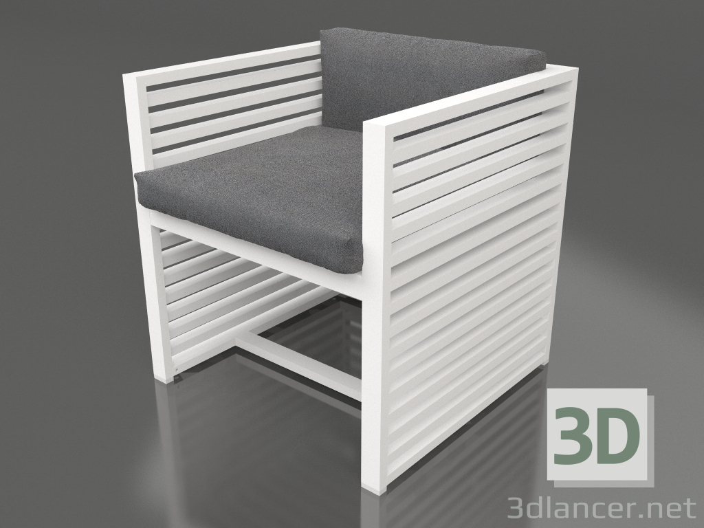 modèle 3D Fauteuil (Blanc) - preview