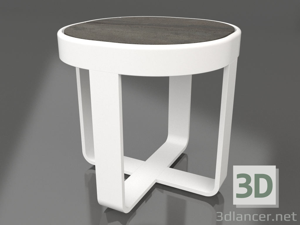 3d model Round coffee table Ø42 (DEKTON Radium, White) - preview