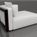 3d model Sofa module, section 2 right (Black) - preview