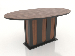 Table à manger OVAL 1600x900 mm (noyer clair)