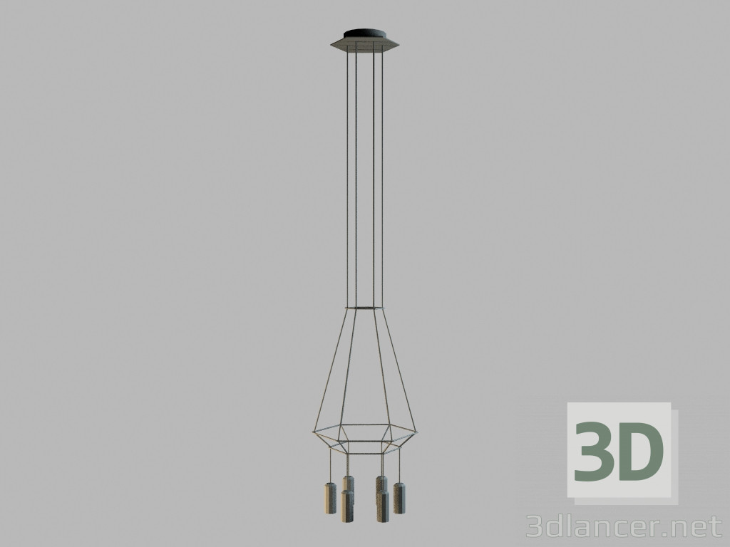 3d model 0308 hanging lamp - preview