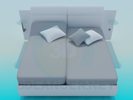 Modelo 3d Cama - preview