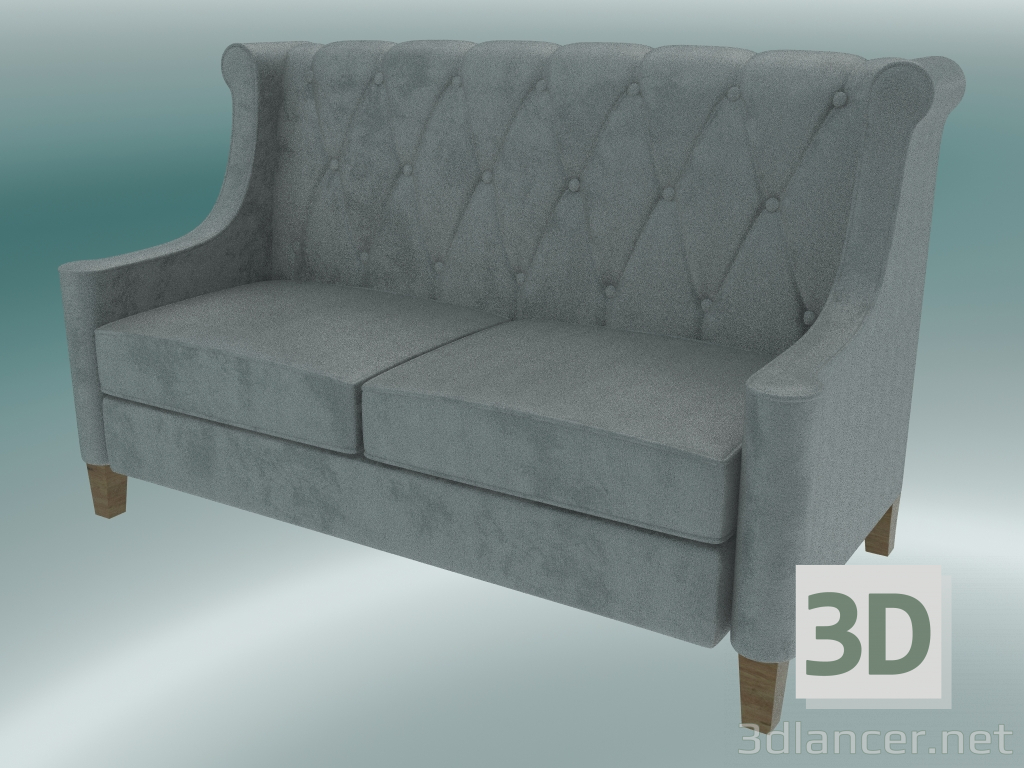 3d model Sofá Barister (gris) - vista previa