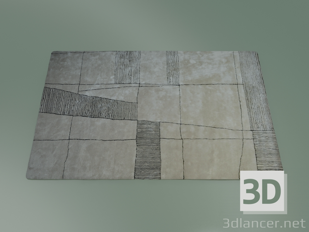 3D Modell Teppich Klee (S161) - Vorschau