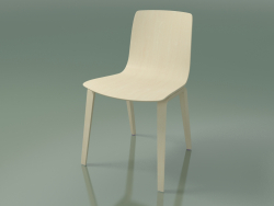 Silla 3910 (4 patas de madera, abedul blanco)